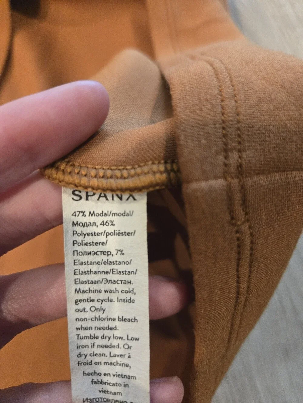 SPANX Airessentials Crewneck Tee Burnt Orange Sz 2X